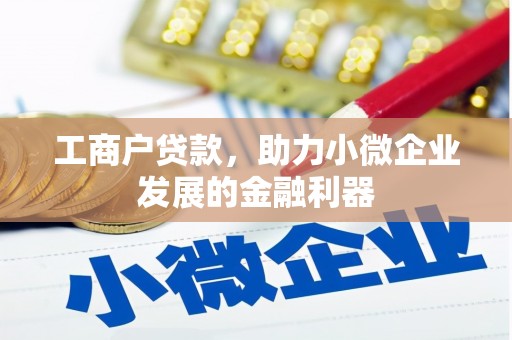 巩留工商户贷款,助力小微企业发展的金融利器 巩留工商户贷款,助力小微企业发展的金融利器