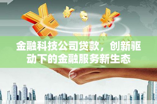 漯河金融科技公司贷款，创新驱动下的金融服务新生态