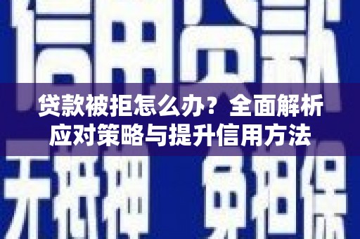 海盐贷款被拒怎么办？全面解析应对策略与提升信用方法