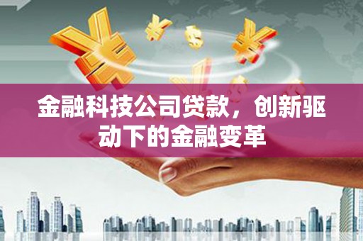 驻马店金融科技公司贷款，创新驱动下的金融变革