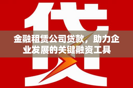 坪林金融租赁公司贷款，助力企业发展的关键融资工具