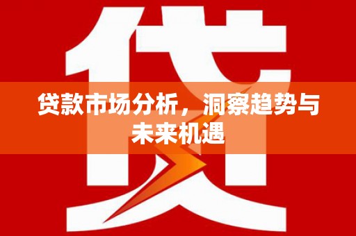 芦洲贷款市场分析，洞察趋势与未来机遇