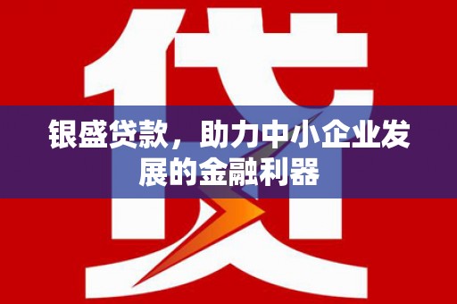 城关银盛贷款，助力中小企业发展的金融利器