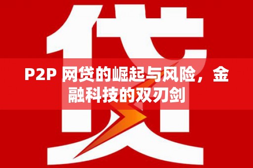 孟村P2P 网贷的崛起与风险，金融科技的双刃剑