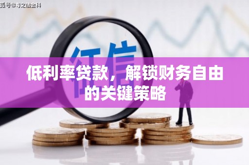 松山低利率贷款，解锁财务自由的关键策略