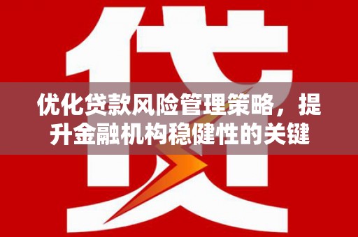 盖州优化贷款风险管理策略，提升金融机构稳健性的关键