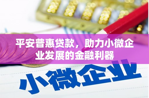 安国平安普惠贷款，助力小微企业发展的金融利器