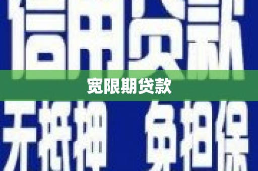 塘厦宽限期贷款