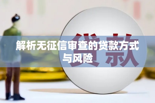 盐山解析无征信审查的贷款方式与风险